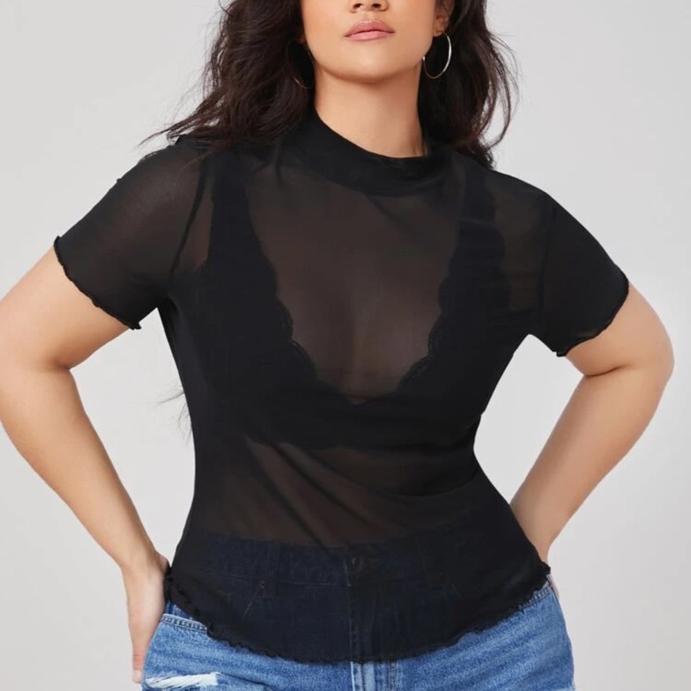 Shein sheer top